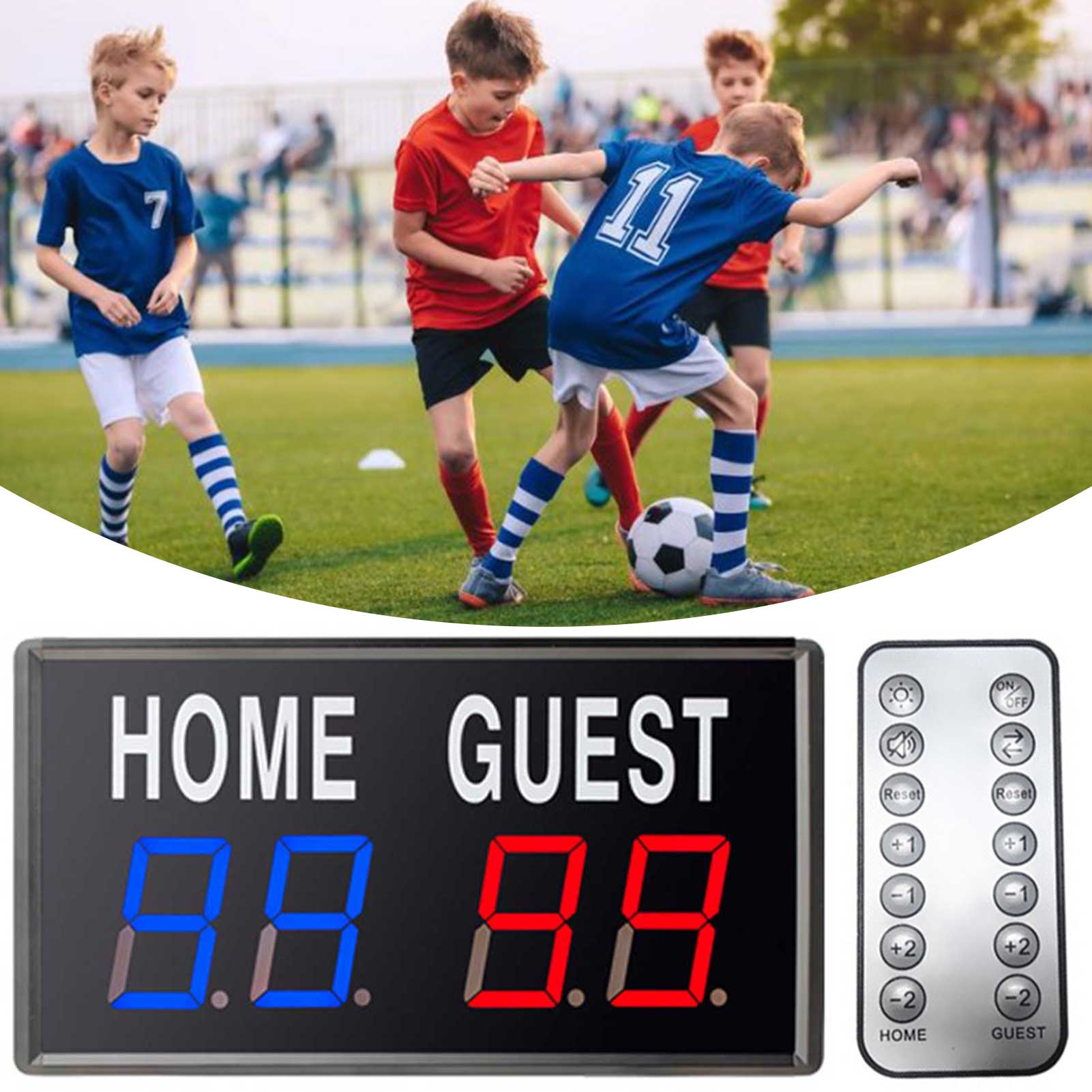 Table Tennis Scoreboard - 4 자리 LED 전자 점수 키퍼