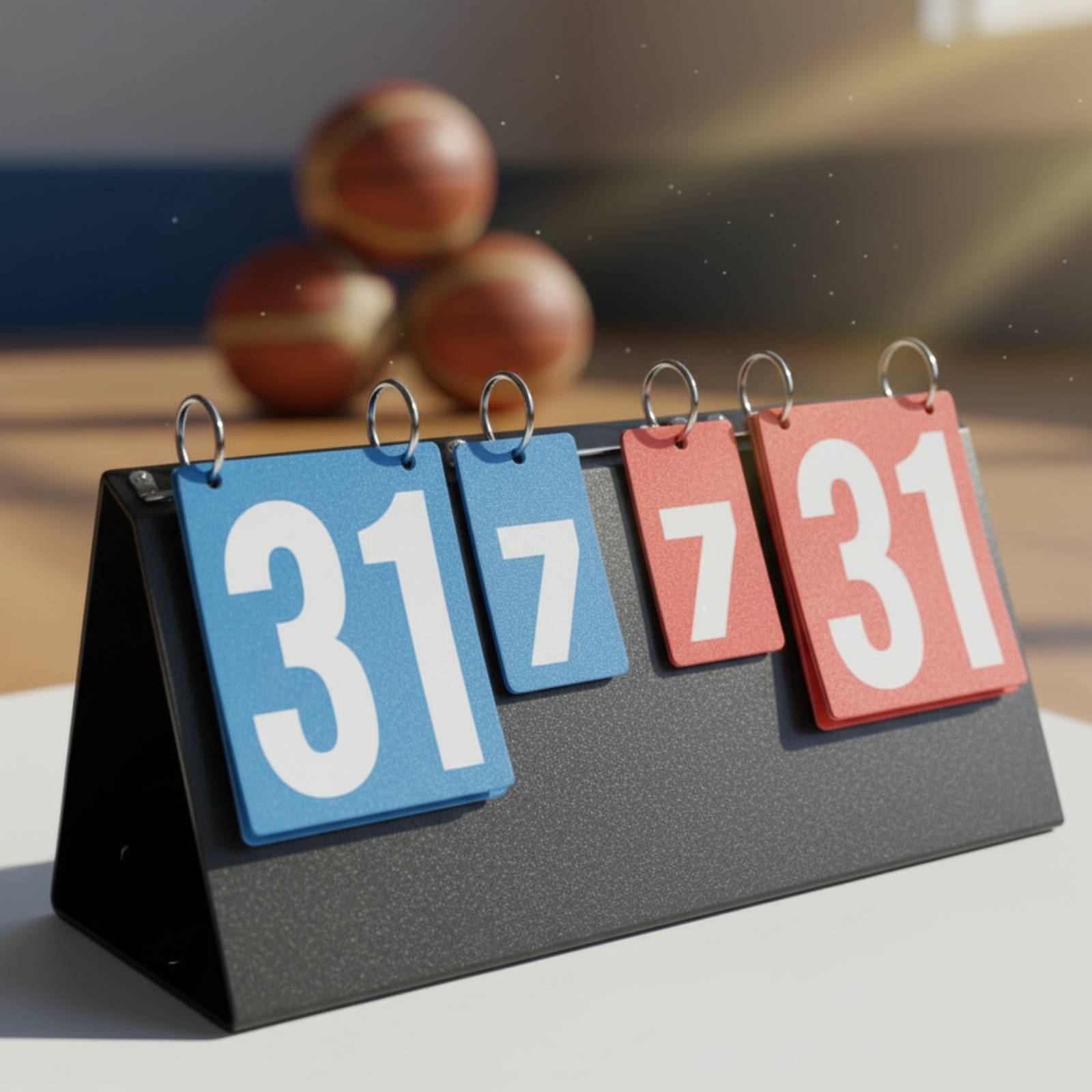 Table Tennis Scoreboard - 휴대용 플립 점수판 다목적 스포츠 플립