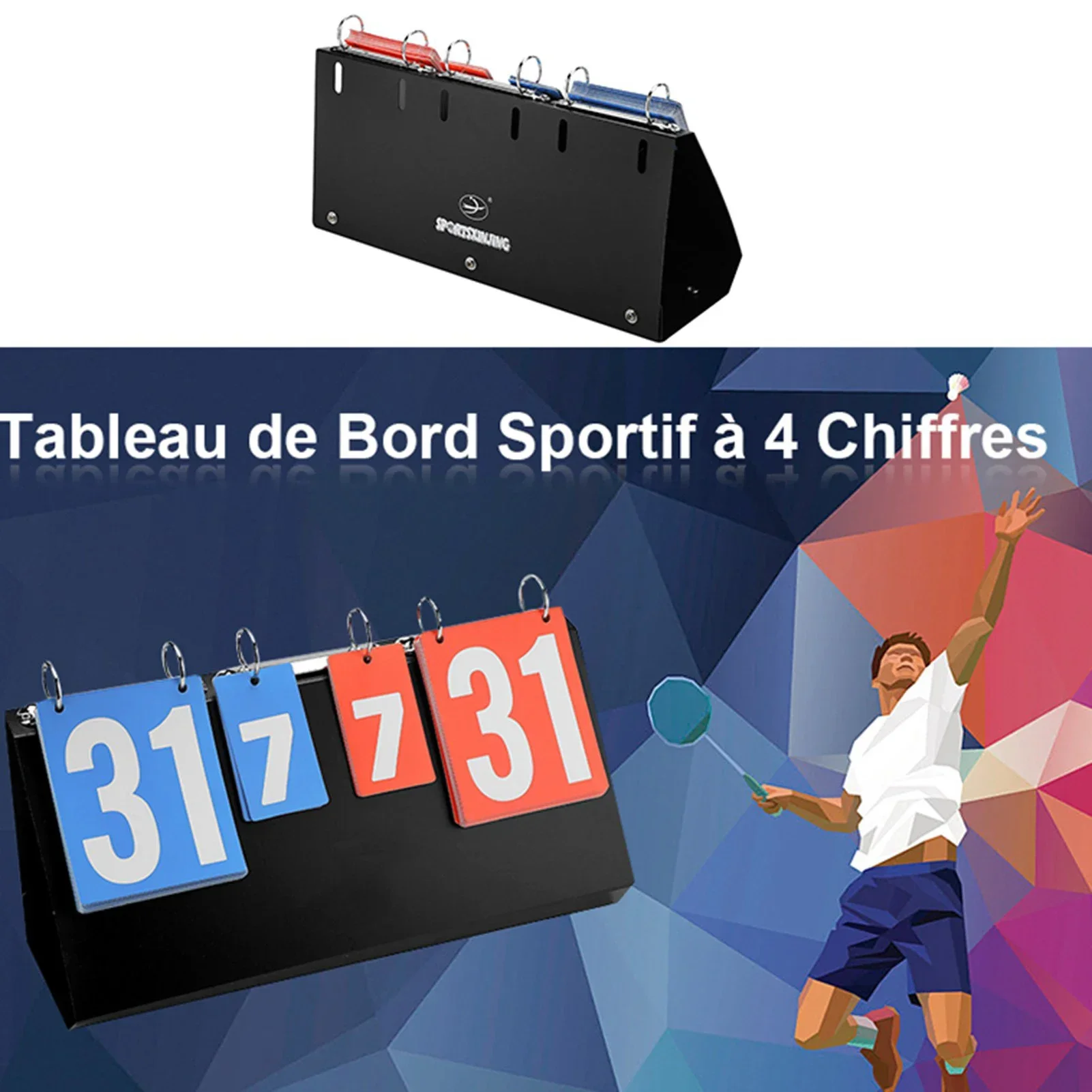 탁구 농구 배드민턴을 위한 4 자리 스포츠 경쟁 점수  - Table Tennis Scoreboard 리뷰 및 가격
