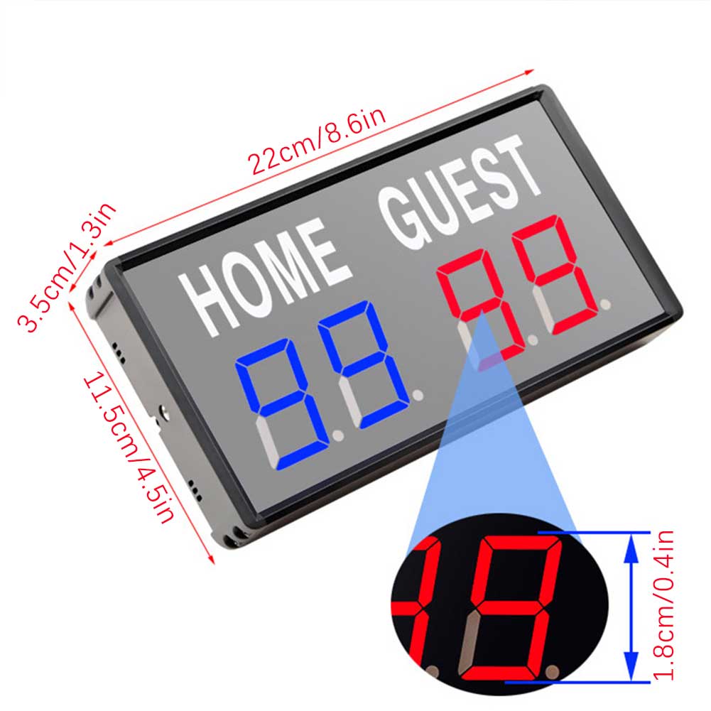 4 자리 LED 전자 점수 키퍼 점수 판 USB 전원  - Table Tennis Scoreboard 리뷰 및 가격